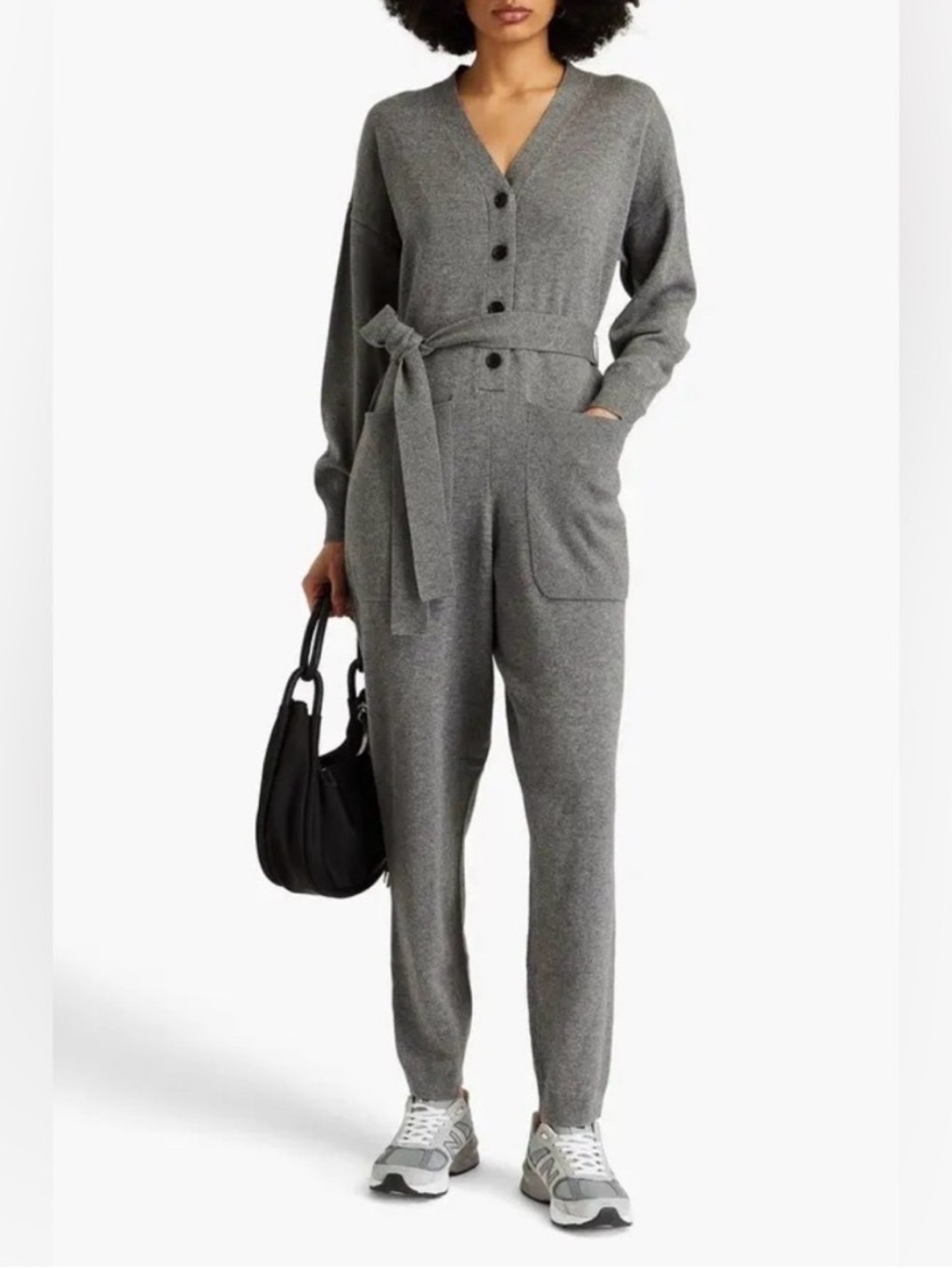 Alex Mill Wool and Cotton Blend Jumpsuit with Belt